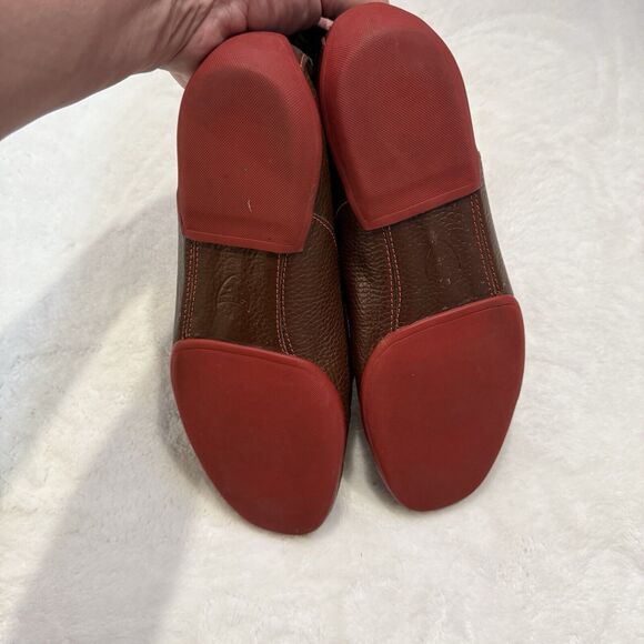 Michael Toschi Onda SE Driving Loafers Men\'s 9.5 Brown Red Sole MSRP $575 main image 9